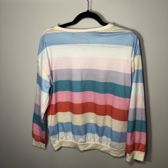 Pastel Rainbow Striped Long Sleeve - Picture 9 of 11